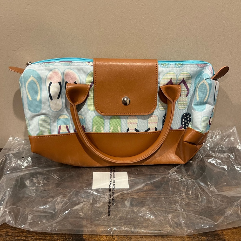 Stylish Brown and Multicolor Women's Bag